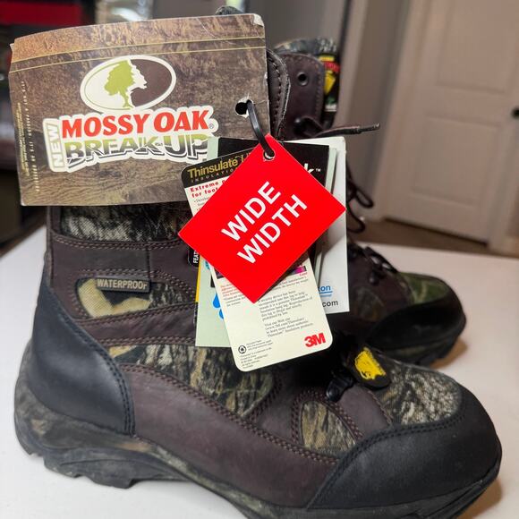 NWT Mossy Oak Boots Herman Survivors Insulate Camo Hunting Work 9.5 W Camouflage - Picture 8 of 9